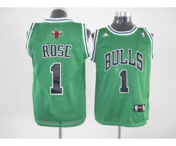 nba chicago bulls #1 rose green