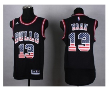 nba chicago bulls #13 noah black(USA Flag Fashion)