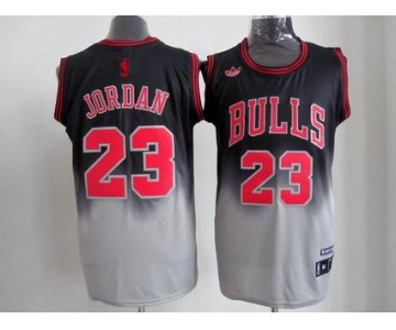 nba chicago bulls #23 jordan black-gery
