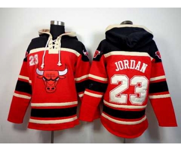 nba chicago bulls #23 jordan black-red[pullover hooded sweatshirt]