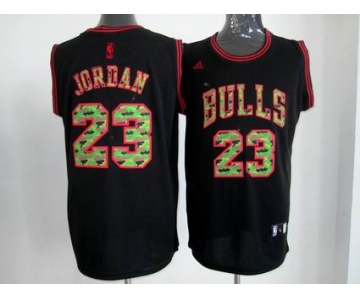 nba chicago bulls #23 jordan black[camo fashion swingman]