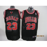nba chicago bulls #23 jordan black[red number]孔