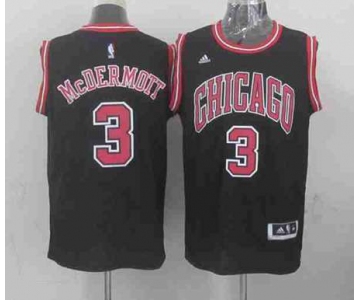 nba chicago bulls #3 mcdermott black