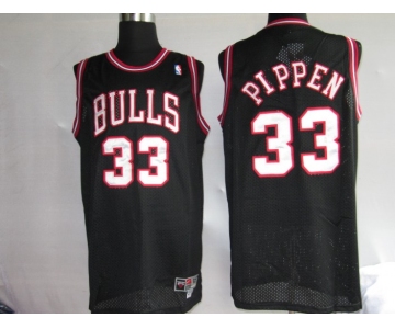 nba chicago bulls #33 pippen black滑