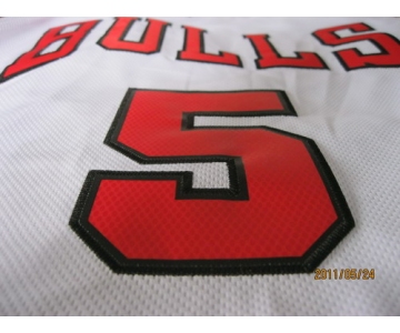 nba chicago bulls #5 boozer white[2011  revolution 30]