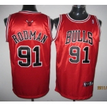nba chicago bulls #91 rodman red