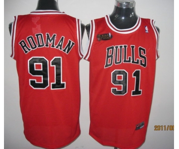 nba chicago bulls #91 rodman red[nba finals]