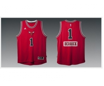 nba jerseys chicago bulls #1 derrick red [2014 christmas edition]