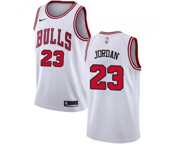 Women's Chicago Bulls #23 Michael Jordan Authentic White Basketball Jersey - Association Edition