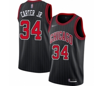 Women's Chicago Bulls #34 Wendell Carter Jr. Swingman Black Finished Basketball Jersey - Statement Edition