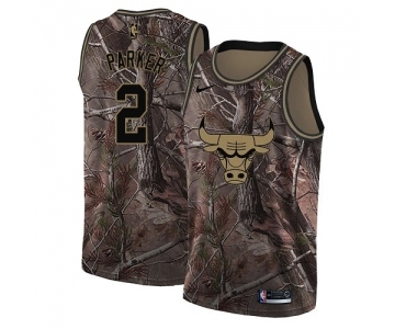 Women's Nike Chicago Bulls #2 Jabari Parker Swingman Camo Realtree Collection NBA Jersey
