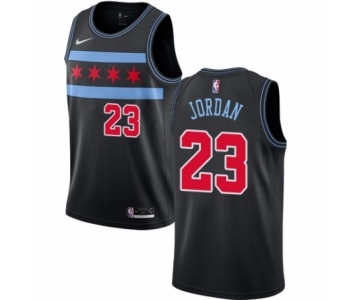 Youth Nike Chicago Bulls #23 Michael Jordan Swingman Black NBA Jersey - City Edition