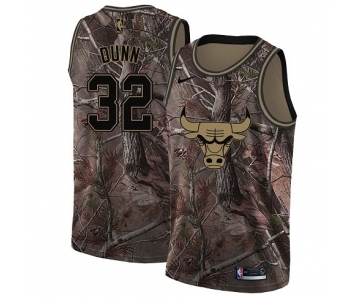 Youth Nike Chicago Bulls #32 Kris Dunn Swingman Camo Realtree Collection NBA Jersey