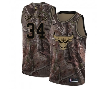 Youth Nike Chicago Bulls #34 Wendell Carter Jr. Swingman Camo Realtree Collection NBA Jersey