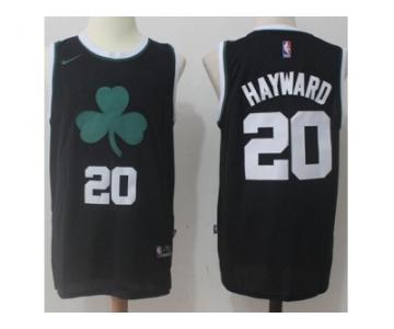 Men Nike Boston Celtics #20 Gordon Hayward Black Fashion Stitched NBA Swingman Jersey