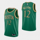 Men's Boston Celtics #12 Grant Williams Kelly Green 2019-20 City Jersey