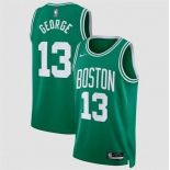 Men's Boston Celtics #13 Paul George Kelly Green 2026 Icon Edition Stitched Basketball Jersey