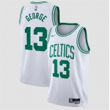 Men's Boston Celtics #13 Paul George White 2026 Association Edition Stitched Basketball Jersey Men's Boston Celtics #13 Paul George White 2026 Association Edition Stitched Basketball Jersey