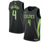Men's Boston Celtics #4 Jrue Holiday Black 2024-25 City Edition Stitched Basketball Jersey