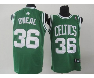 nba boston celtics #36 oneal green(white number)