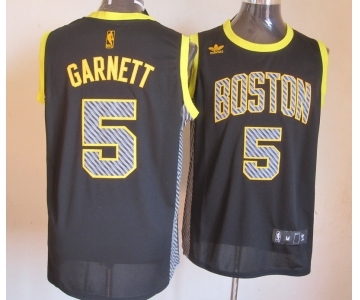 nba boston celtics #5 garnett black[2013 new]