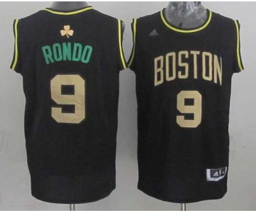 nba boston celtics #9 rondo black