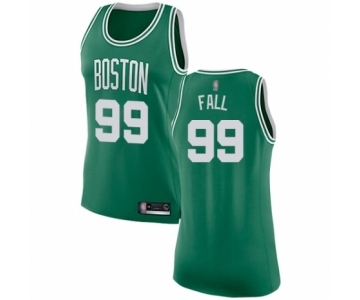 Women's Boston Celtics #99 Tacko Fall Swingman Green(White No.) Road Basketball Jersey - Icon Edition