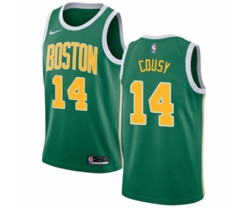 Women's Nike Boston Celtics #14 Bob Cousy Green Swingman Jersey - Earned Edition