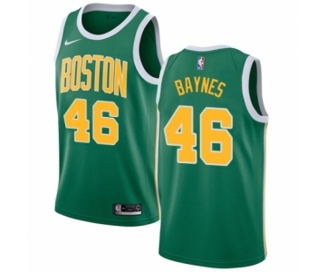 Women's Nike Boston Celtics #46 Aron Baynes Green Swingman Jersey - Earned Edition