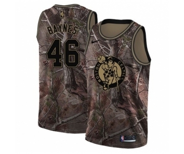 Women's Nike Boston Celtics #46 Aron Baynes Swingman Camo Realtree Collection NBA Jersey