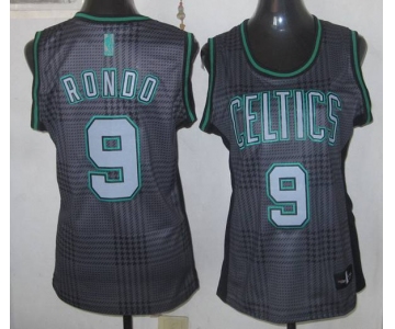 women nba boston celtics #9 rondo black-grey[2012]