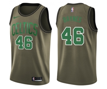Youth Nike Boston Celtics #46 Aron Baynes Swingman Green Salute to Service NBA Jersey