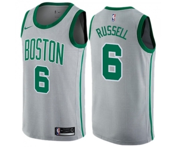 Youth Nike Boston Celtics #6 Bill Russell Swingman Gray NBA Jersey - City Edition