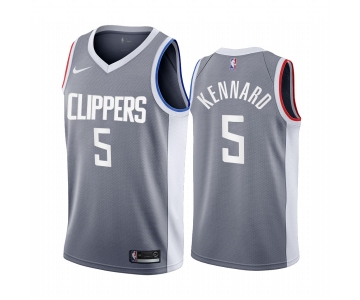 Los Angeles Clippers #5 Luke Kennard Gray NBA Swingman 2020-21 Earned Edition Jersey