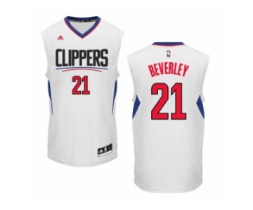 Men Adidas Los Angeles Clippers #21 Patrick Beverley Authentic White Home NBA Jersey