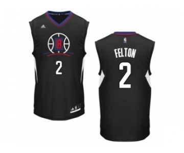 Men's Adidas Los Angeles Clippers #2 Raymond Felton Swingman Black Alternate NBA Jersey