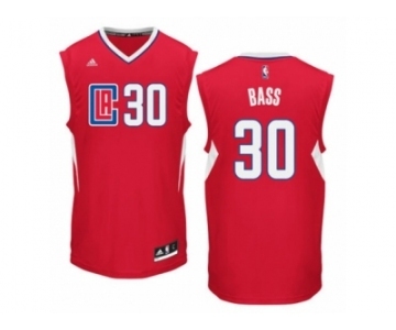 Men's Adidas Los Angeles Clippers #30 Brandon Bass Swingman Red Road NBA Jersey