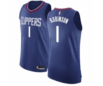 Men's Los Angeles Clippers #1 Jerome Robinson Authentic Blue Basketball Jersey - Icon Edition