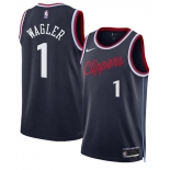 Men's Los Angeles Clippers #1 Keaton Wagler Navy 2026 Draft City Edition Stitched Jersey Men's Los Angeles Clippers #1 Keaton Wagler Navy 2026 Draft City Edition Stitched Jersey
