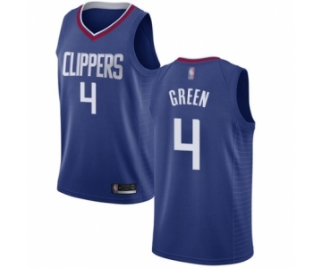 Men's Los Angeles Clippers #4 JaMychal Green Swingman Blue Basketball Jersey - Icon Edition