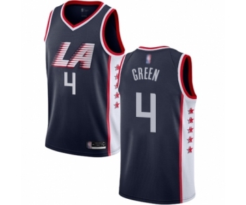 Men's Los Angeles Clippers #4 JaMychal Green Swingman Navy Blue Basketball Jersey - City Edition