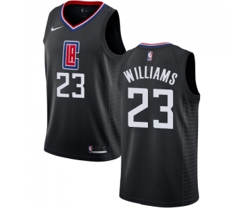 Men's Nike Los Angeles Clippers #23 Louis Williams Swingman Black Alternate NBA Jersey Statement Edition