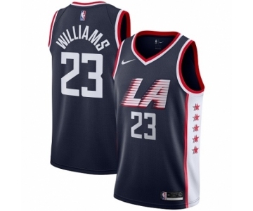 Men's Nike Los Angeles Clippers #23 Louis Williams Swingman Navy Blue NBA Jersey - City Edition