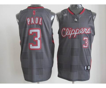 nba los angeles clippers #3 paul black grey[2012]