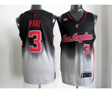 nba los angeles clippers #3 paul black-grey