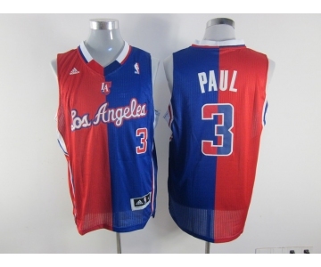 nba los angeles clippers #3 paul blue-red[strip][revolution 30 swingman]