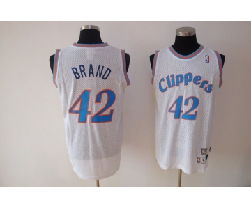nba los angeles clippers #42 brand white(fans edition)