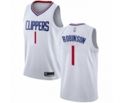 Women's Los Angeles Clippers #1 Jerome Robinson Authentic White Basketball Jersey - Association Edition