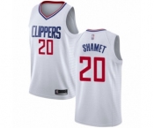 Women's Los Angeles Clippers #20 Landry Shamet Authentic White Basketball Jersey - Association Edition