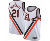Women's Los Angeles Clippers #21 Patrick Beverley Swingman White Hardwood Classics Finished Basketball Jersey